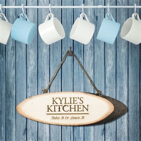 Personalised Rustic Kitchen Sign - Gift Factory