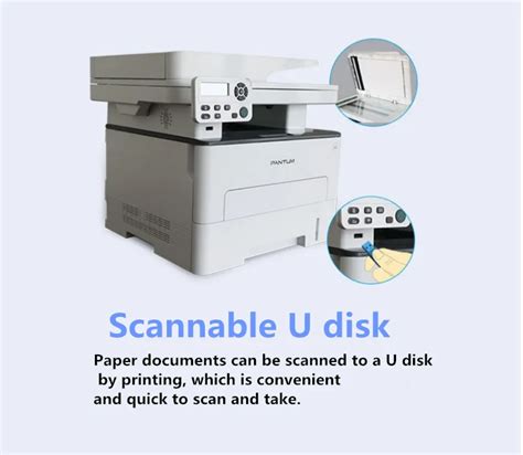 Pantum M7100dn Laser Printer Black And White Scanning Copier All-in-one ...