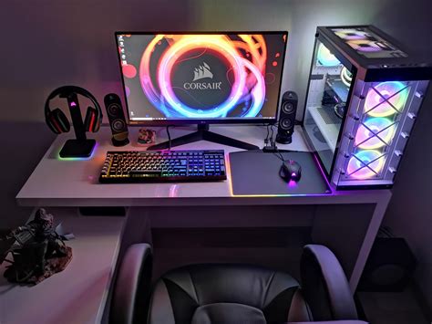 ergonomic Gaming Pc Table Setup | Best Gaming Desk Setup