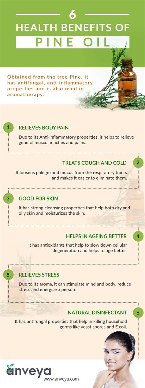 6 Benefits of Pine Oil (Infographic)