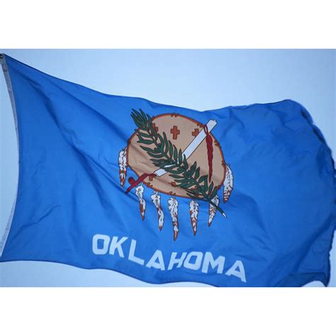 Oklahoma State Flag - 5' x 8' - Polyester - PN: 64-100-10124 - Walmart ...