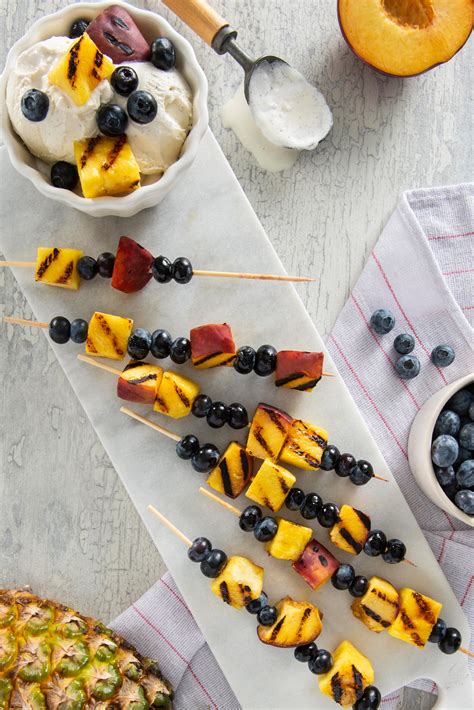 Grilled Blueberry Fruit Kebabs - Blueberry.org