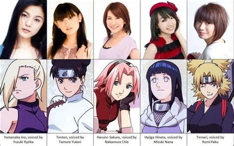 Meet their VOICE ACTRESS | Anime, Naruto, Actresses