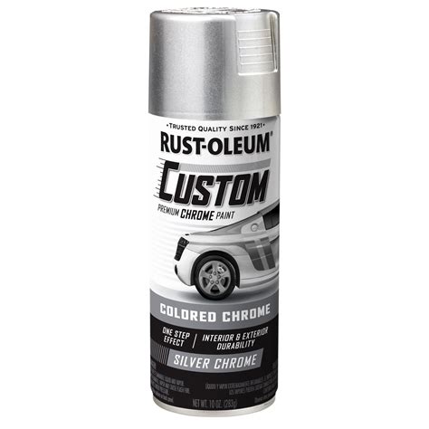 Rust-Oleum Chrome Silver Premium Custom Spray Paint 10oz