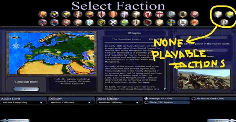 Menu for Mods with 31 factions addon - Medieval II: Total War - ModDB