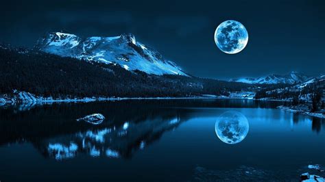 Blue Moon - High Definition Wallpaper | Luna hermosa, Fondos de ...