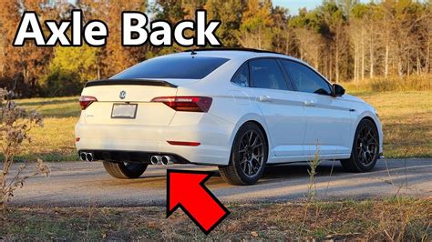 Revs with ECS Tuning Axle Back Exhaust on Mk7 Jetta 1.4 - YouTube