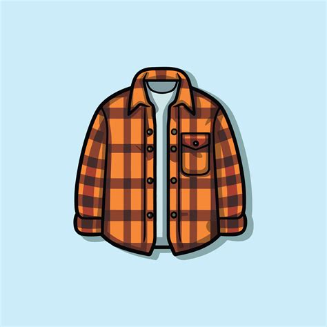 flannel shirt vector clip art illustration 28230204 Vector Art at Vecteezy