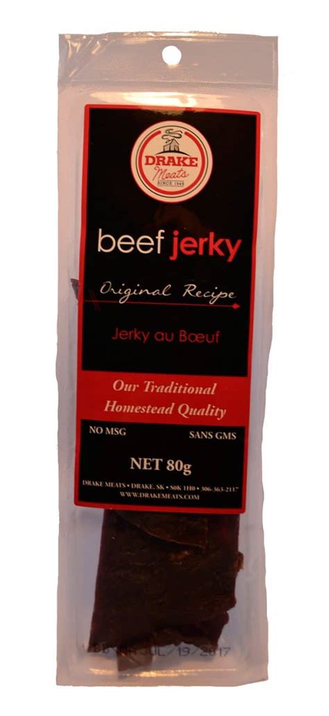 Original Beef Jerky and Original Beef Jerky Bulk - Drake Meats