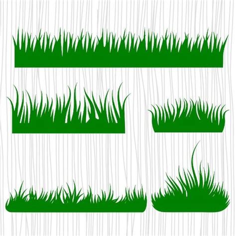 Beautiful Grass Border SVG for Outdoor Designs