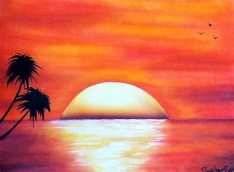 Ocean sunset- done with pastels pencils | Ocean sunset, Pastel pencils ...