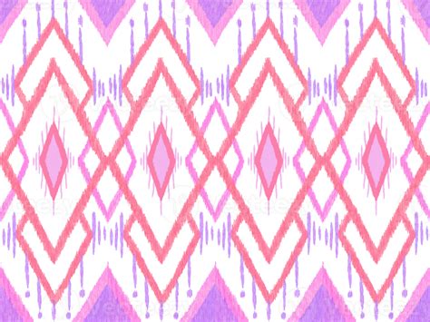 Ikat Fabric Seamless Pattern 23985817 PNG