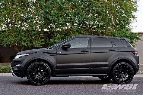 Giovanna Kilis Matte Black 22" on Range Rover Evoque :: Land Rover ...