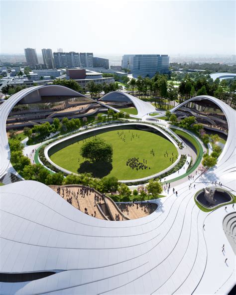 MAD Architects Unveil Canal-Inspired Design of the Jiaxing Civic Center ...