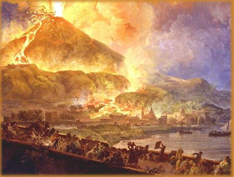 August 24, 79 AD, Mt. Vesuvius erupted, burying Pompeii and Herculaneum ...