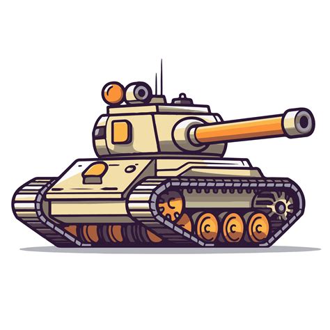 Illustration of military tank 24555718 PNG