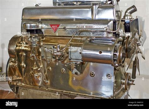 Alvis 3 litre straight 6 engine Transport Museum Coventry UK Stock ...