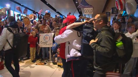 Gold medal-winning curling team returns to Minnesota after Olympics ...