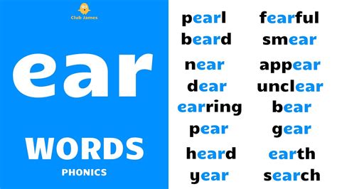 List Of Words With Ear