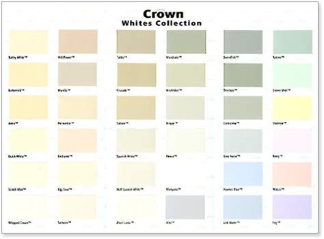 Resene Crown Whites Collection | Crown paint colours, Paint color chart ...