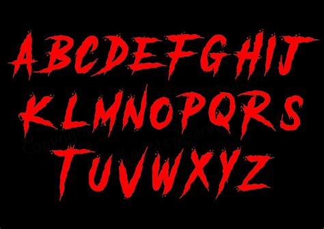 Horror Alphabet SVG Horror SVG Alphabet Horror Font SVG | Etsy