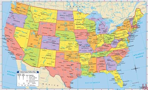 Pin on usa map free printable