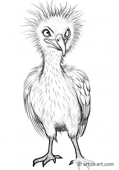 Awesome Secretary bird Coloring Page » Free Download » Artus Art