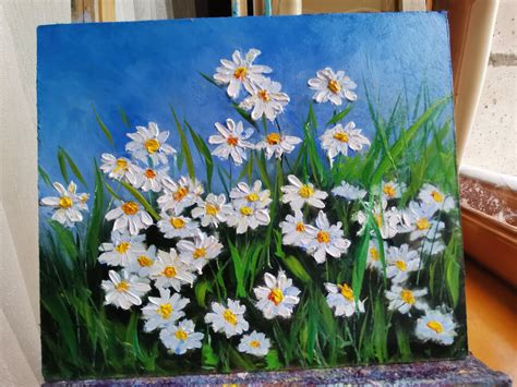 Daisy Flower Painting