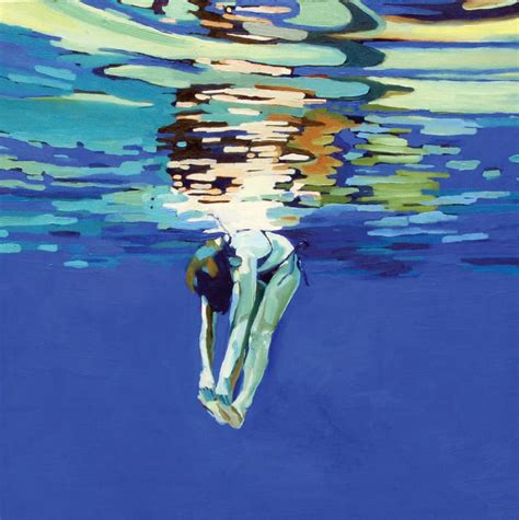 Swimmer #3 Art Print | Art | Art, Saatchi art, Painting