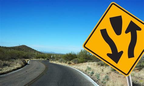 Divided Highway Ahead Sign – Meaning & Safety Tips - DriveeUAE