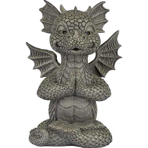 Small Happy Garden Dragon Statue