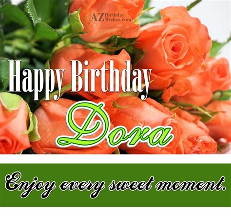 Happy Birthday Dora - AZBirthdayWishes.com