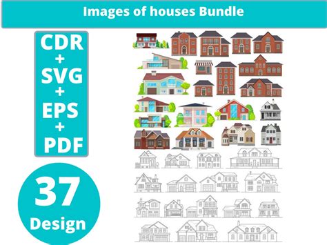 House SVG/ House Clipart/ Cut Files/ Cricut/ Silhouette/ Iron - Etsy