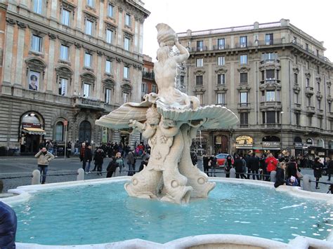 Fontana del Tritone (Triton Fountain) is a seventeenth-century fountain ...