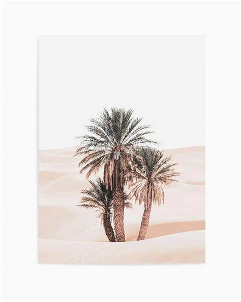 SHOP Desert Mirage I PT | Sand Dune and Palms Framed Wall Art Print ...