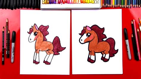 How To Draw A Cartoon Horse - Art For Kids Hub