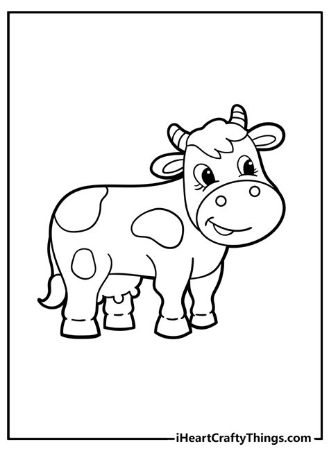 Coloring Pages Of Cows Free Printable