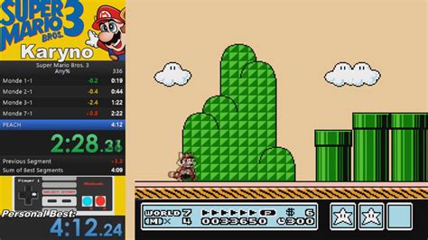 SpeedRun: Super Mario Bros.3 [4:05 min] Any% - YouTube