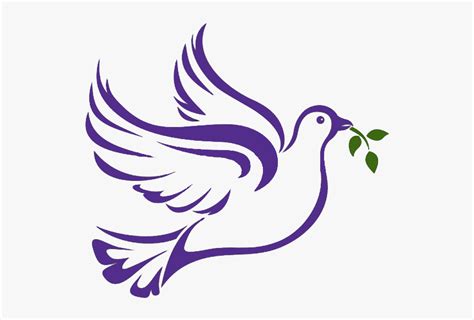 Peace Dove Png Page - Purple Doves Clip Art, Transparent Png - kindpng