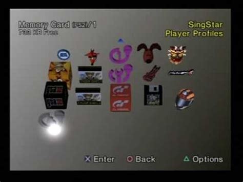 PS2 Menu walkthrough - YouTube