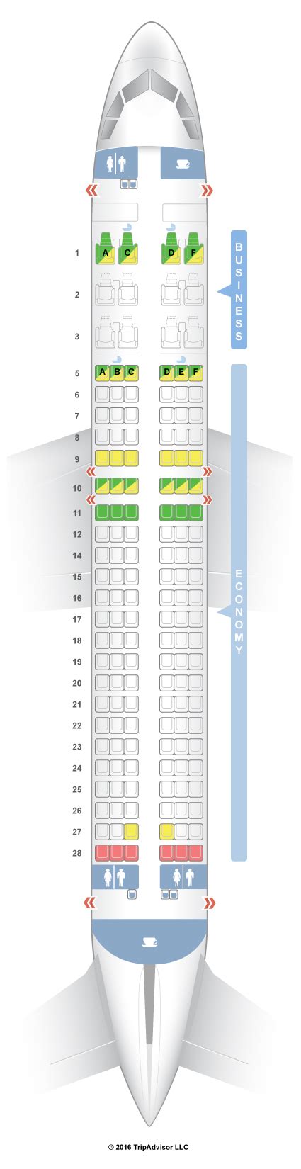 SeatGuru Seat Map Silkair Airbus A320 (320)