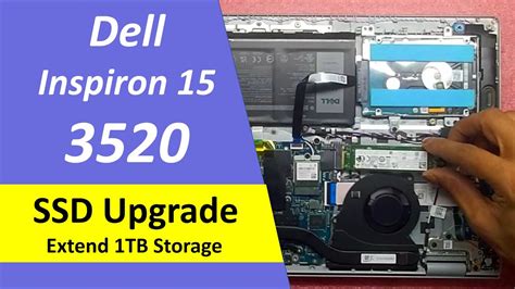 Dell Inspiron 3520 SSD Upgrade - How to Disassemble & Install SSD Dell ...