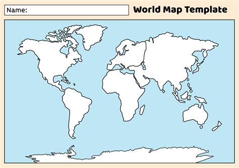 World Map Blank 2024 - London Top Attractions Map