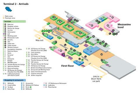 Departure Heathrow Terminal 5 Map