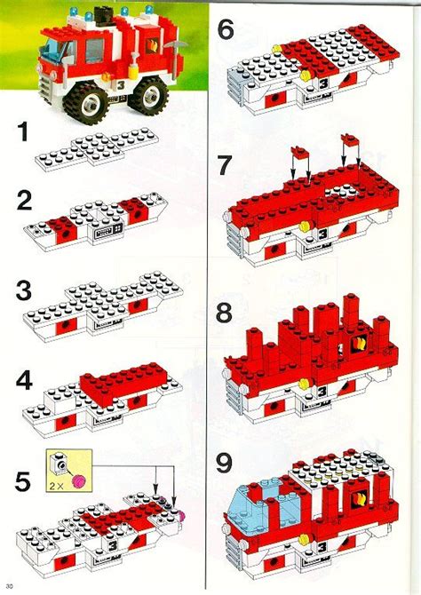 Lego Firetruck instructions | Lego projects, Lego activities, Lego ...