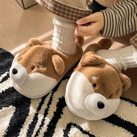 Corgi Plush Slippers – Big Squishies