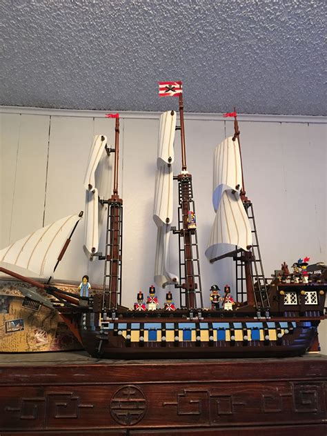 Lego Pirate ship built by my son. | Lego pirate ship, Legos, Lego