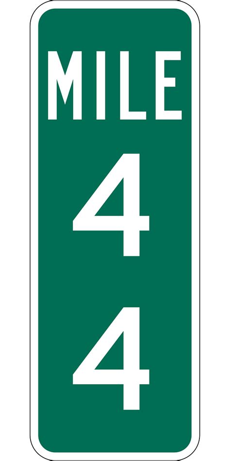 Mile Marker Highway Sign - Free vector graphic on Pixabay