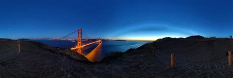 Golden Gate Bridge by Night 360 Panorama | 360Cities