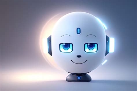 Premium AI Image | AI Ethics Cute 3D Robo Illustration